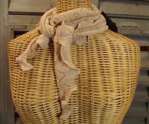 Minischal, Halstuch Daisy Strand von Invero Merino, reine Merinowolle